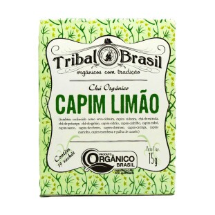 Chá de Capim Limão Orgânico(Puro) - Caixa - 15 Sachês - 15g
