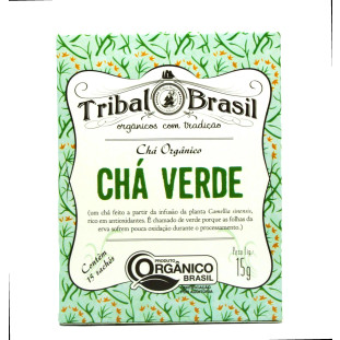  Chá Verde Orgânico(Puro) - Caixa - 15 Sachês - 15g