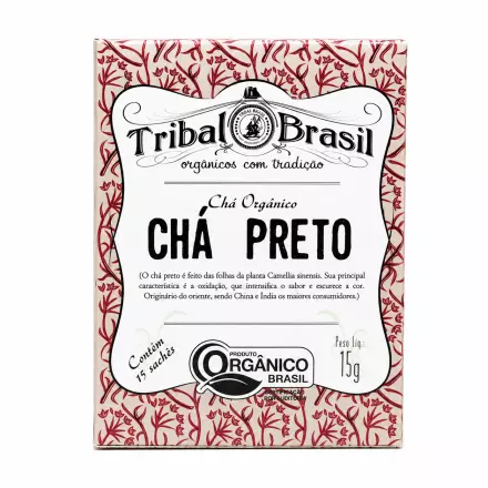 Chá Preto Orgânico (Puro) - Caixa - 15 Sachês - 15g