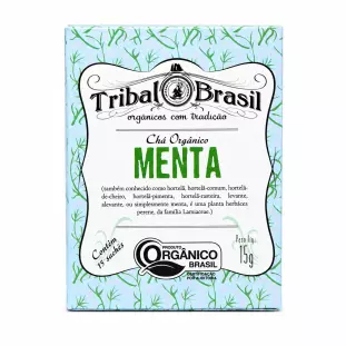 Chá de Menta Orgânica (Puro) - Caixa - 15 Sachês - 15g