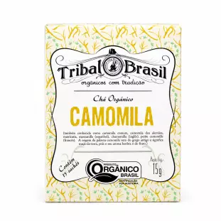 Chá de Camomila Orgânica (Puro) - Caixa - 15 Sachês - 15g
