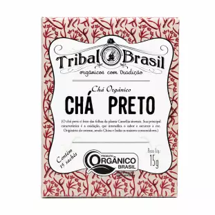 Chá Preto Orgânico (Puro) - Caixa - 15 Sachês - 15g