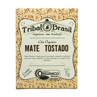 Chá de Mate Tostado(Puro) - Caixa - 15 Sachês - 15g